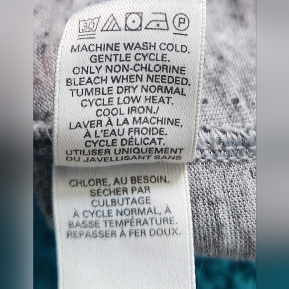 Victoria Secret Gray Heather Long Sleeve Open Back Angel Wings Womens Top Size L - Picture 7 of 8